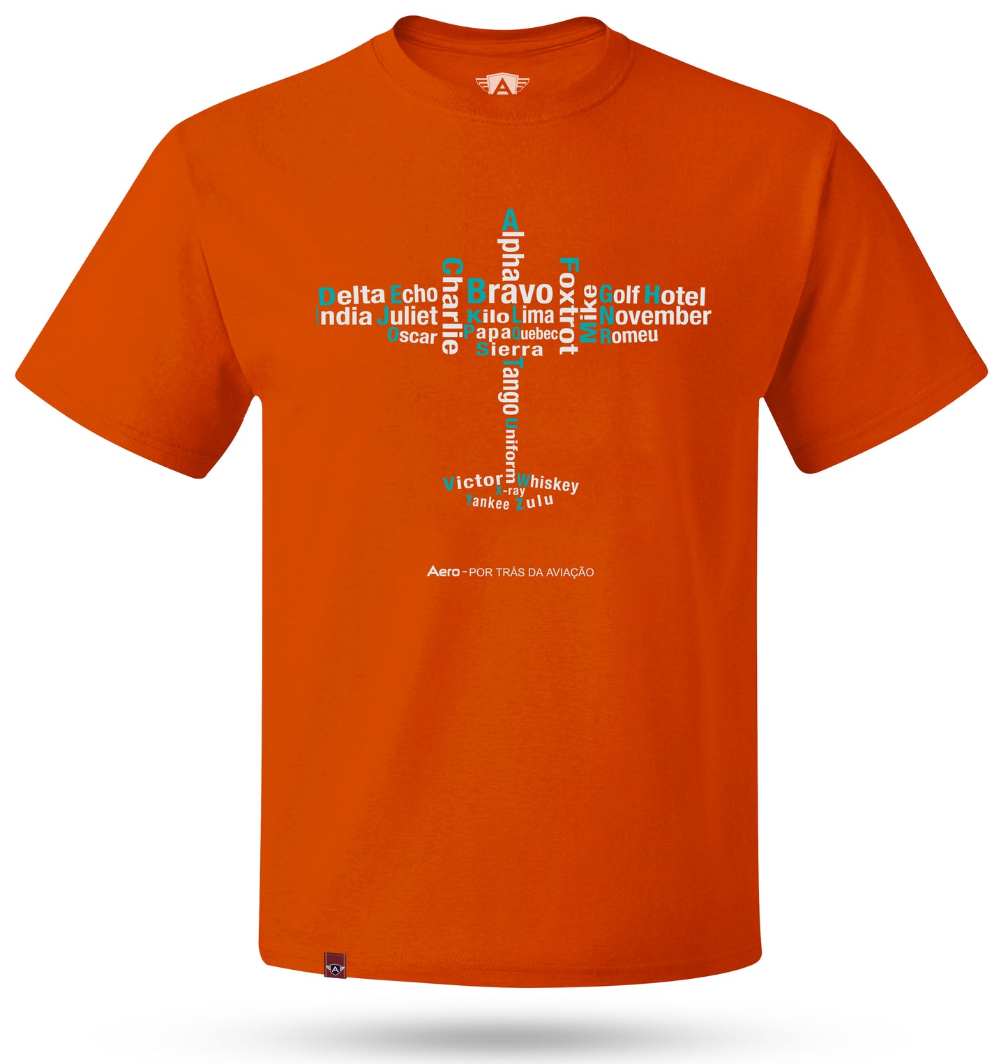 CAMISETA AERO - ALFABETO FONÉTICO MODELO NOVO