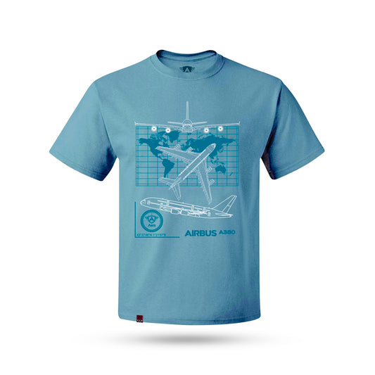 CAMISETA AERO - COLEÇÃO ESPECIAL AVIAÇÃO COMERCIAL - AIRBUS A380