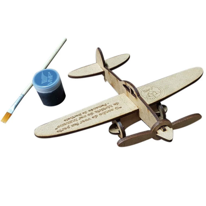 MAQUETE AERO INFANTIL DE MADEIRA PARA PINTURA