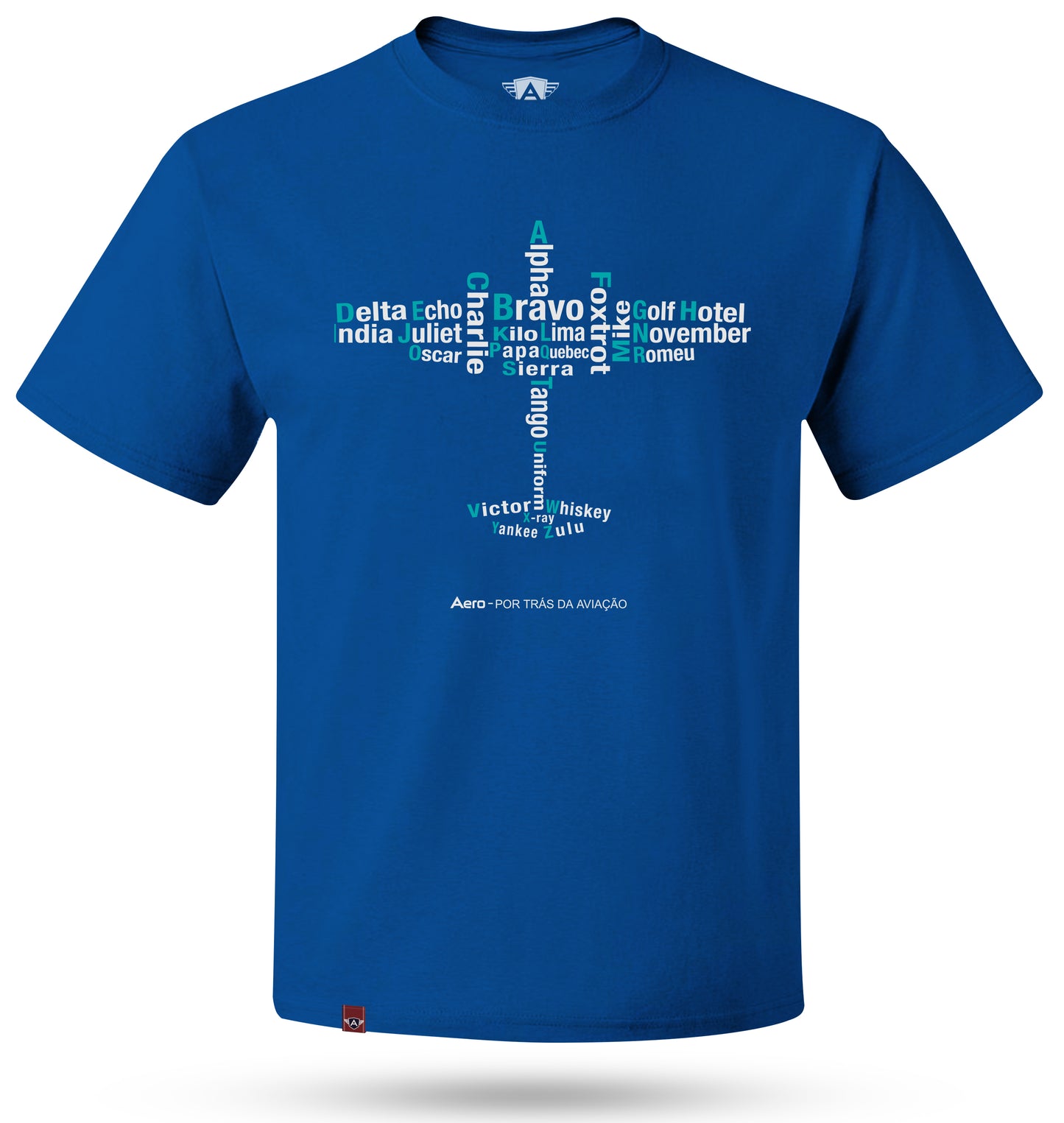 CAMISETA AERO - ALFABETO FONÉTICO MODELO NOVO