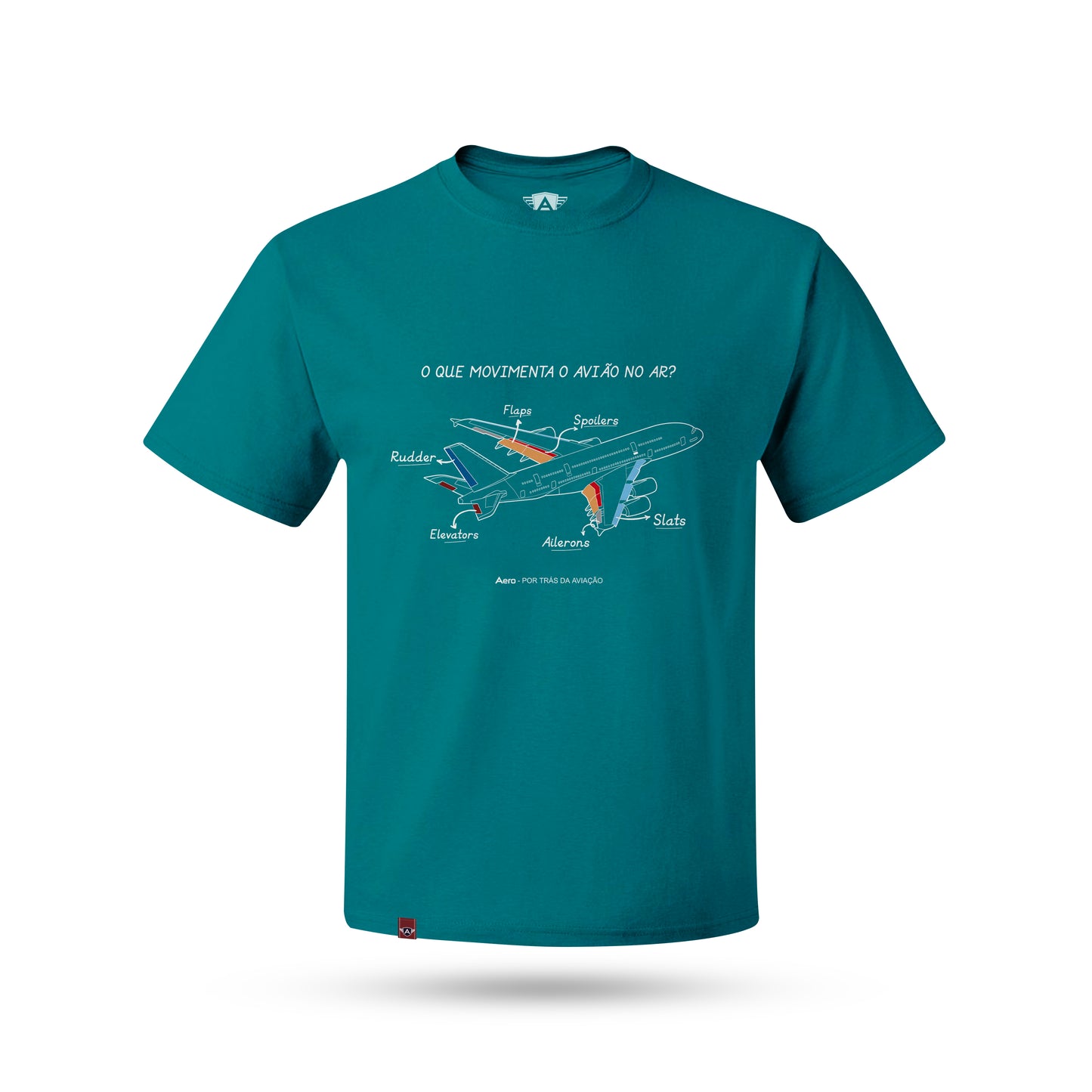 CAMISETA AERO - COLEÇÃO ESPECIAL - COMO O AVIÃO MOVIMENTA NO AR? PIMA