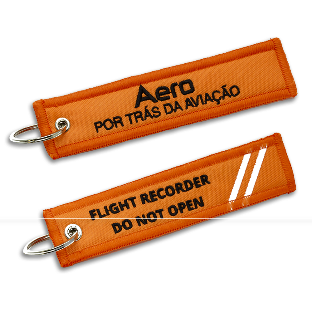 CHAVEIRO AERO - FLIGHT RECORDER DO NOT OPEN