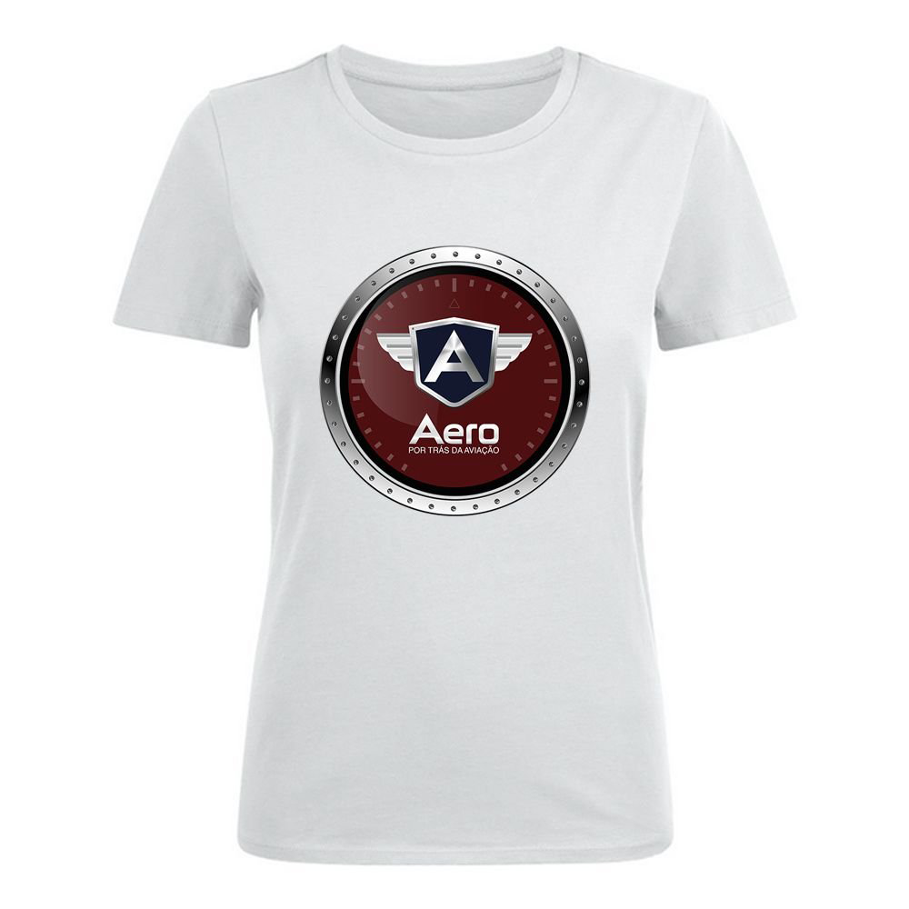 CAMISETA AERO FEMININA - LOGO BRANCA